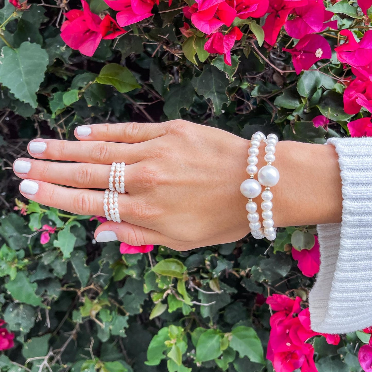 Bandama - Freshwater Pearl Stretch Bracelet