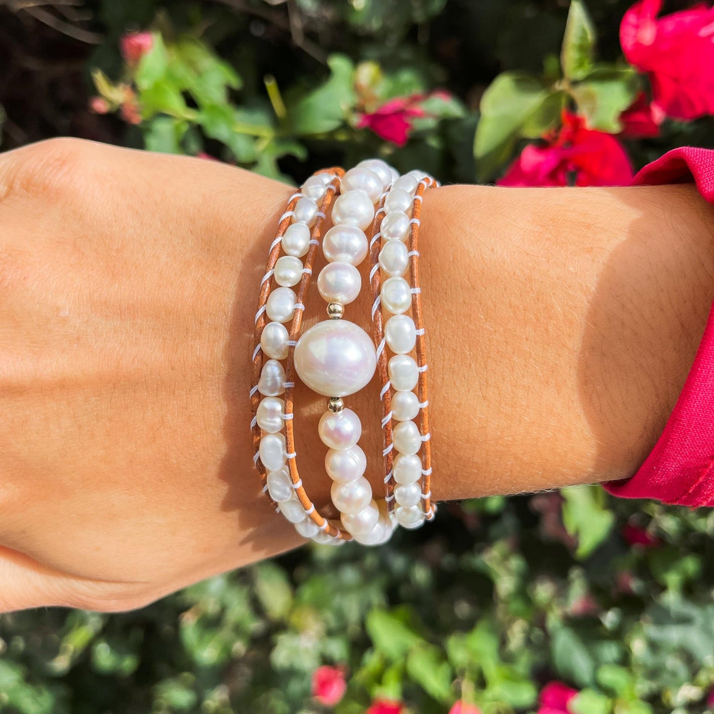 Bandama - Freshwater Pearl Stretch Bracelet
