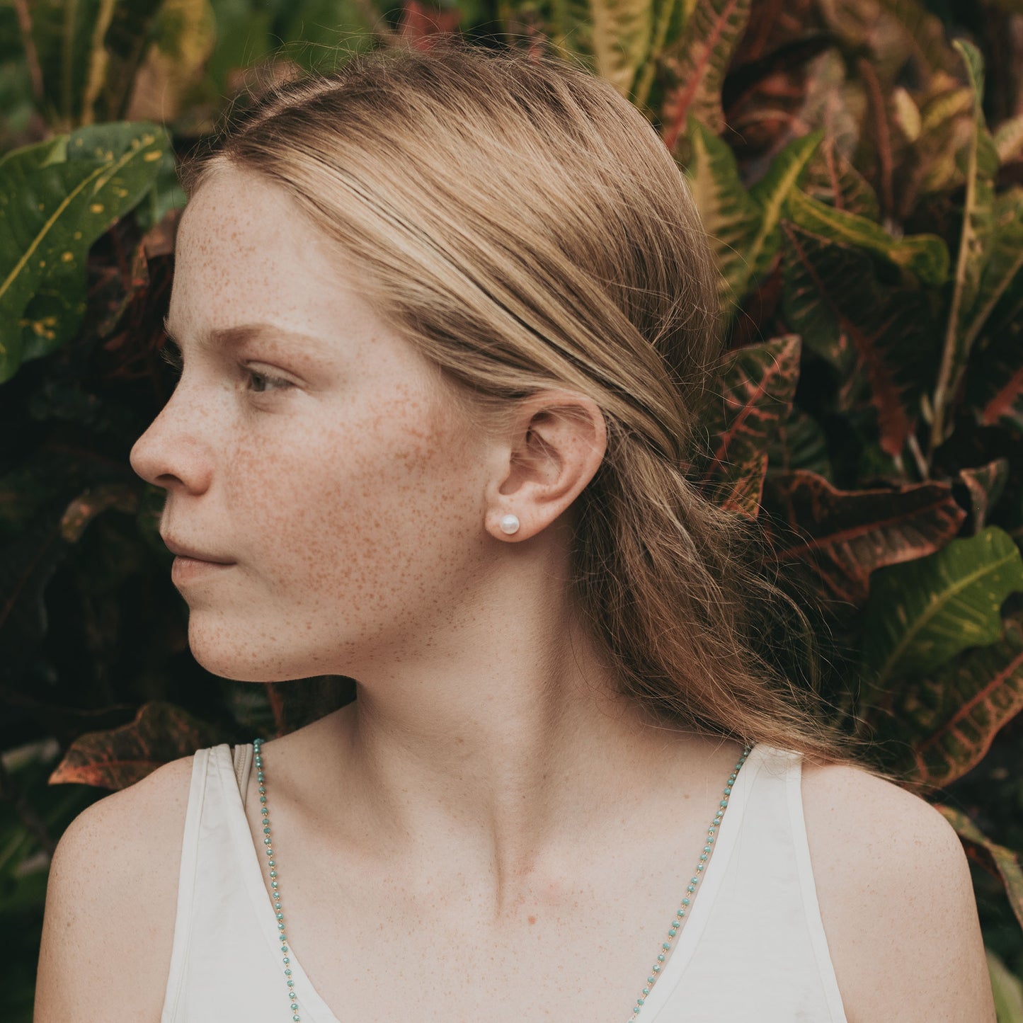 Alika - Petite Freshwater Pearl Sterling Silver Stud Earrings