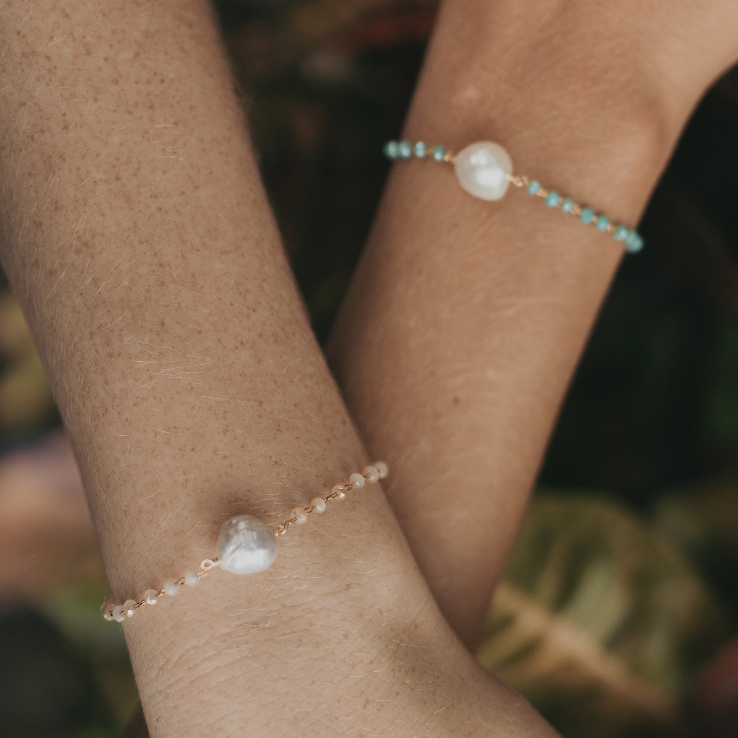Hudson - Freshwater Pearl and Crystal Bracelet