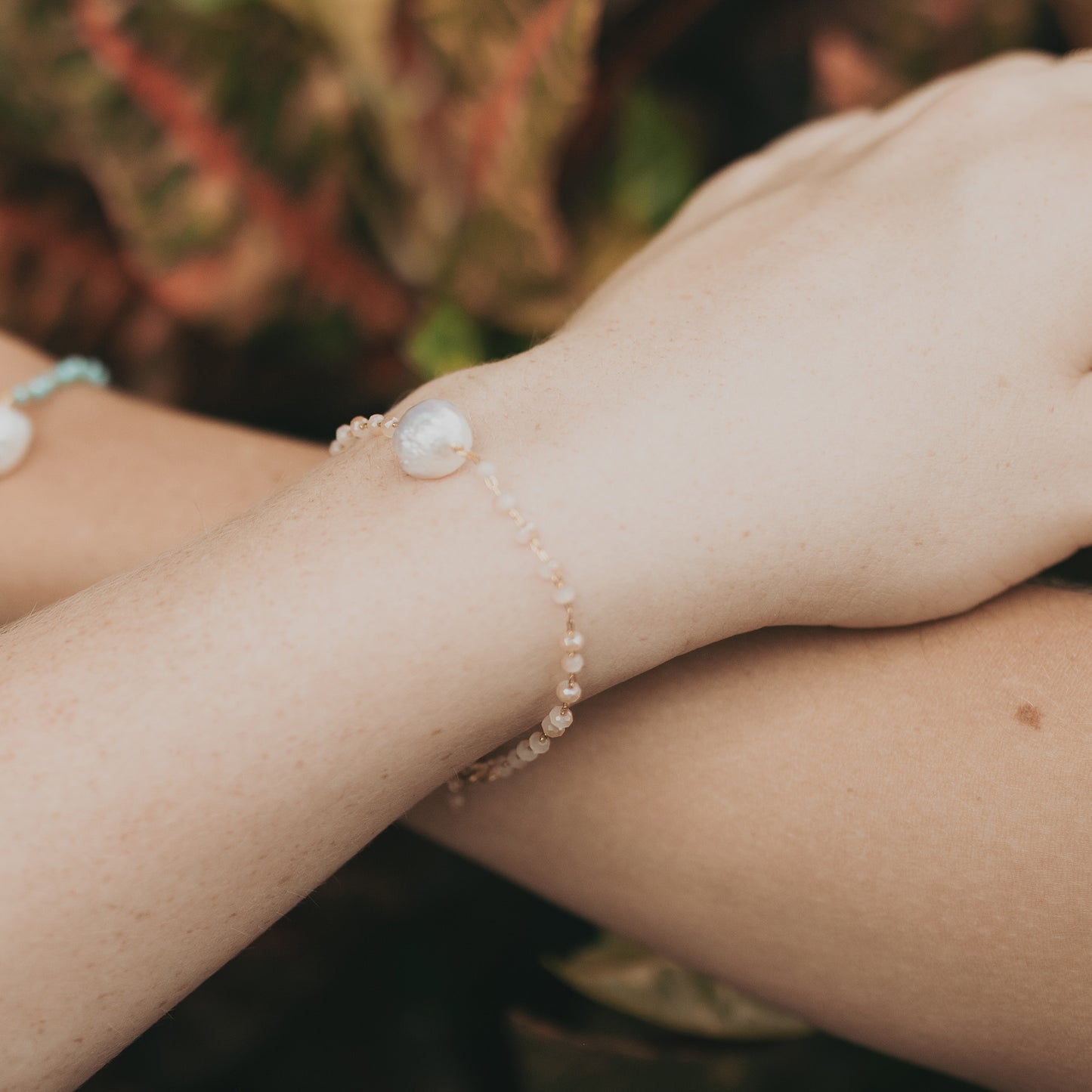 Hudson - Freshwater Pearl and Crystal Bracelet