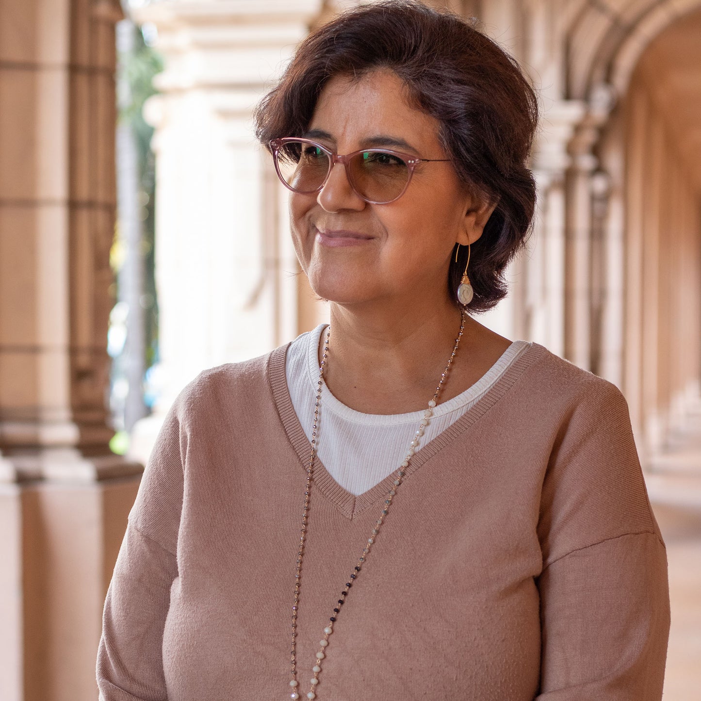 Inoa - Gold-Tone Freshwater Pearl Coin Drop Earrings