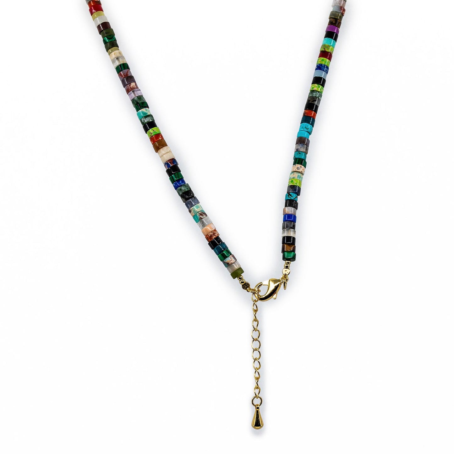 Katie - Multi-Colored Beads and Freshwater Pearl Baroque Necklace