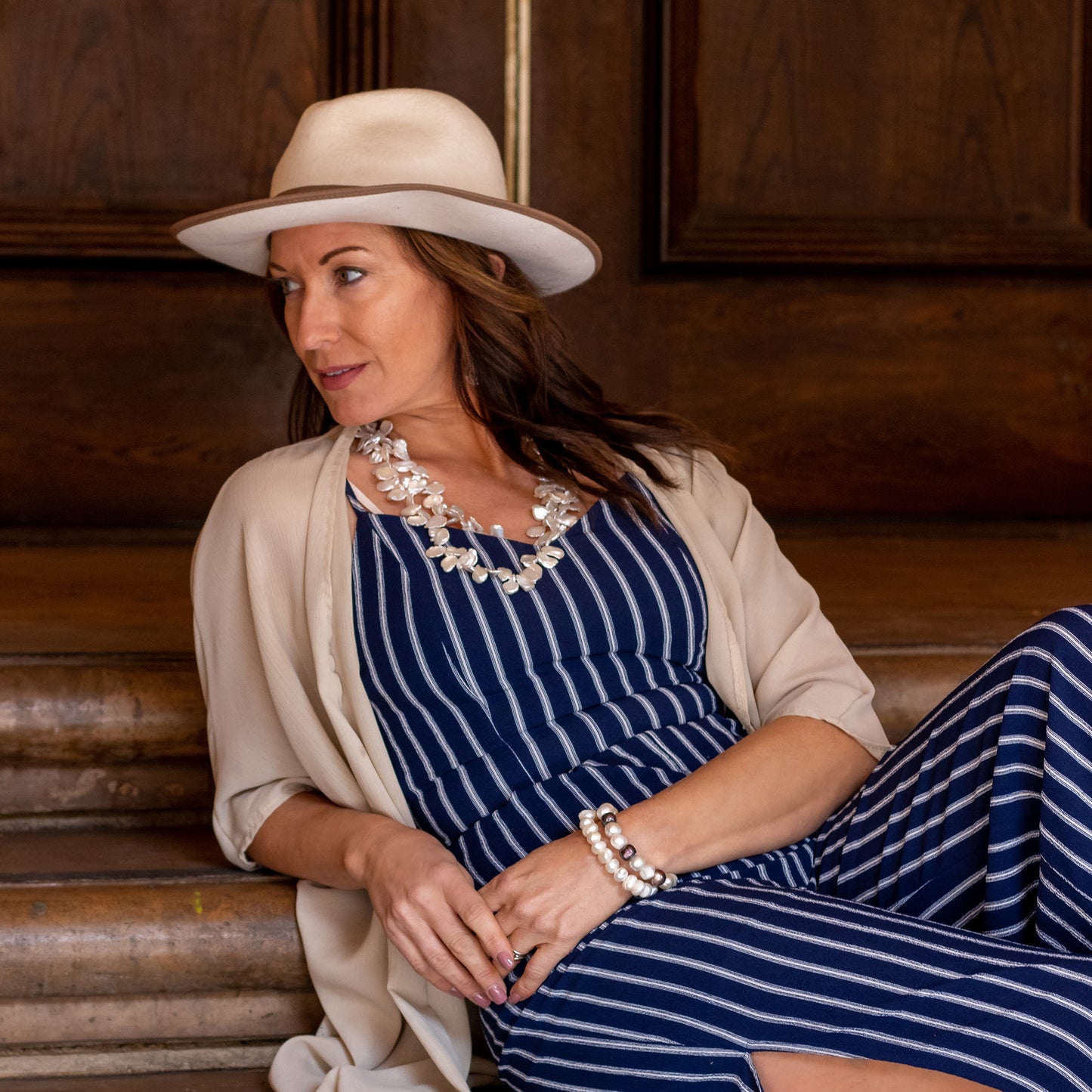 Pacific - Freshwater Pearl Stretch Bracelet