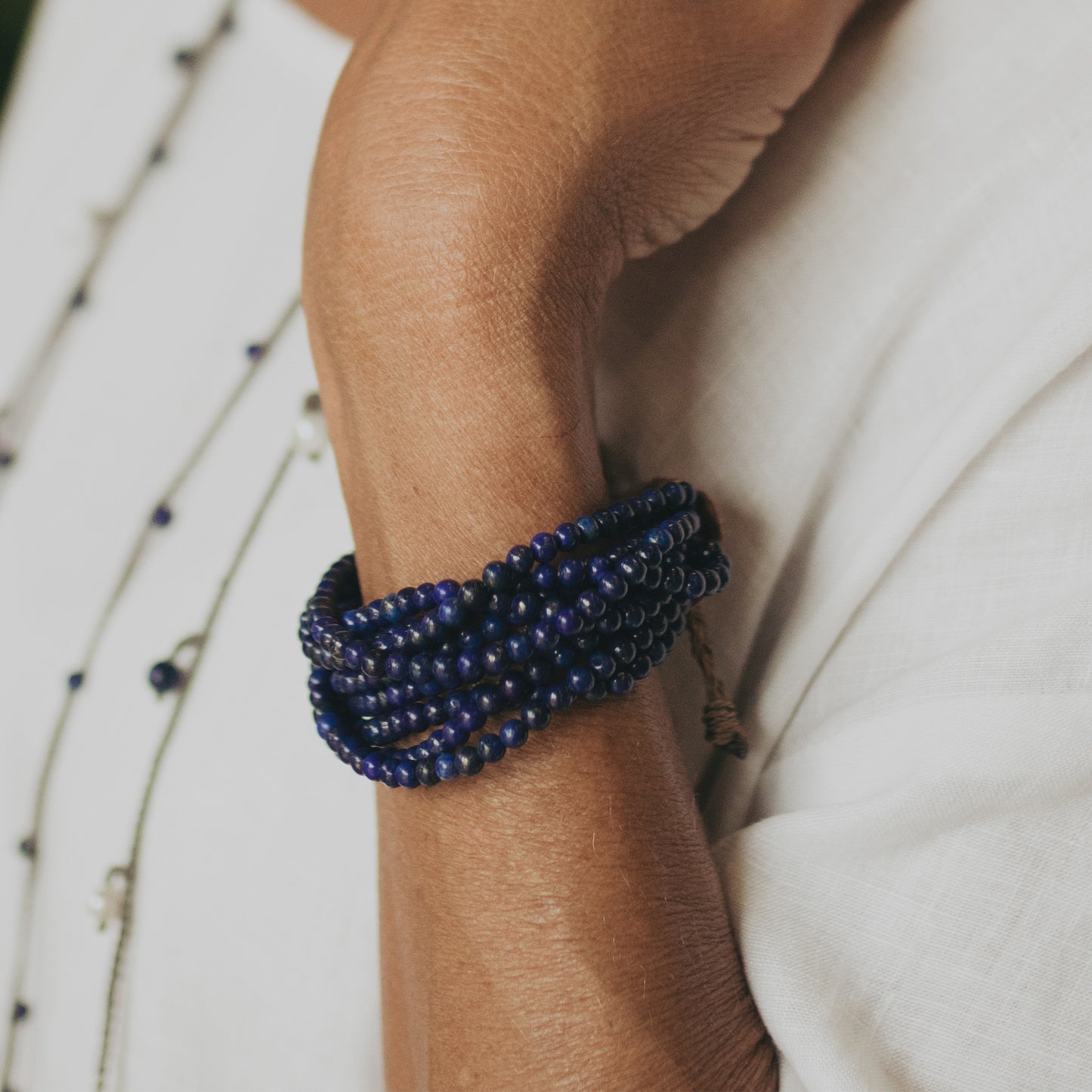 Scotia - Adjustable Multi-Strand Stone Bracelet