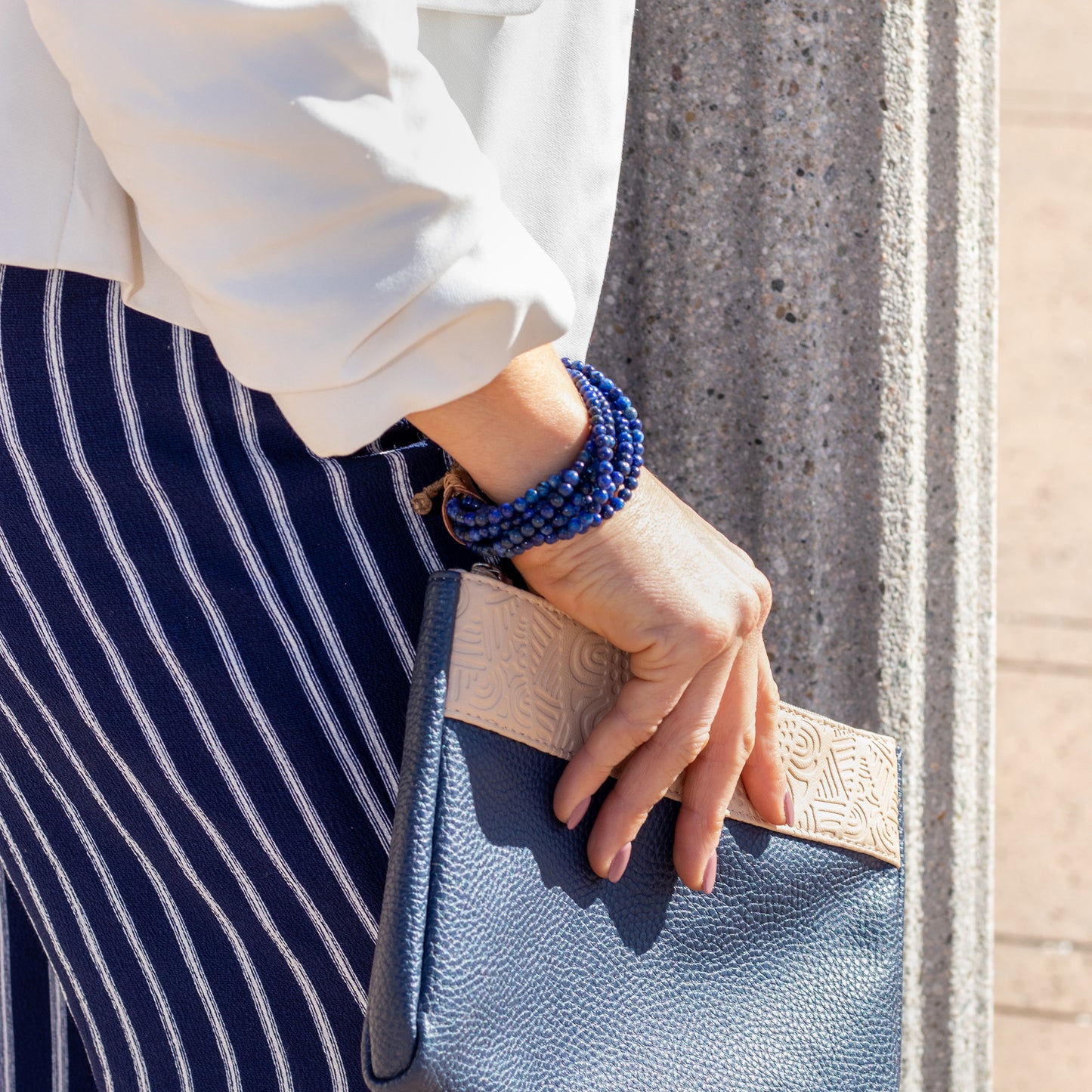 Scotia - Adjustable Multi-Strand Stone Bracelet