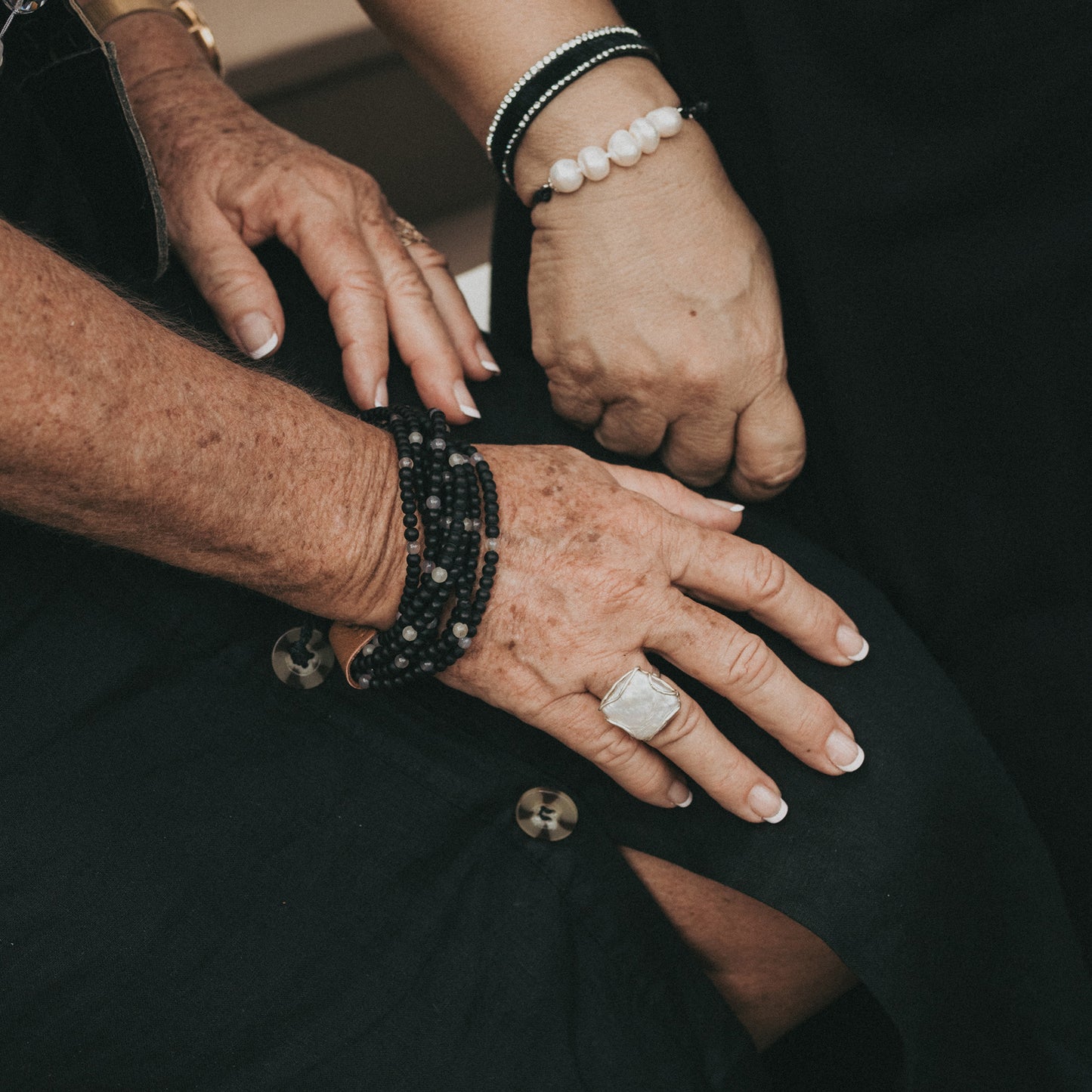 Scotia - Adjustable Multi-Strand Stone Bracelet
