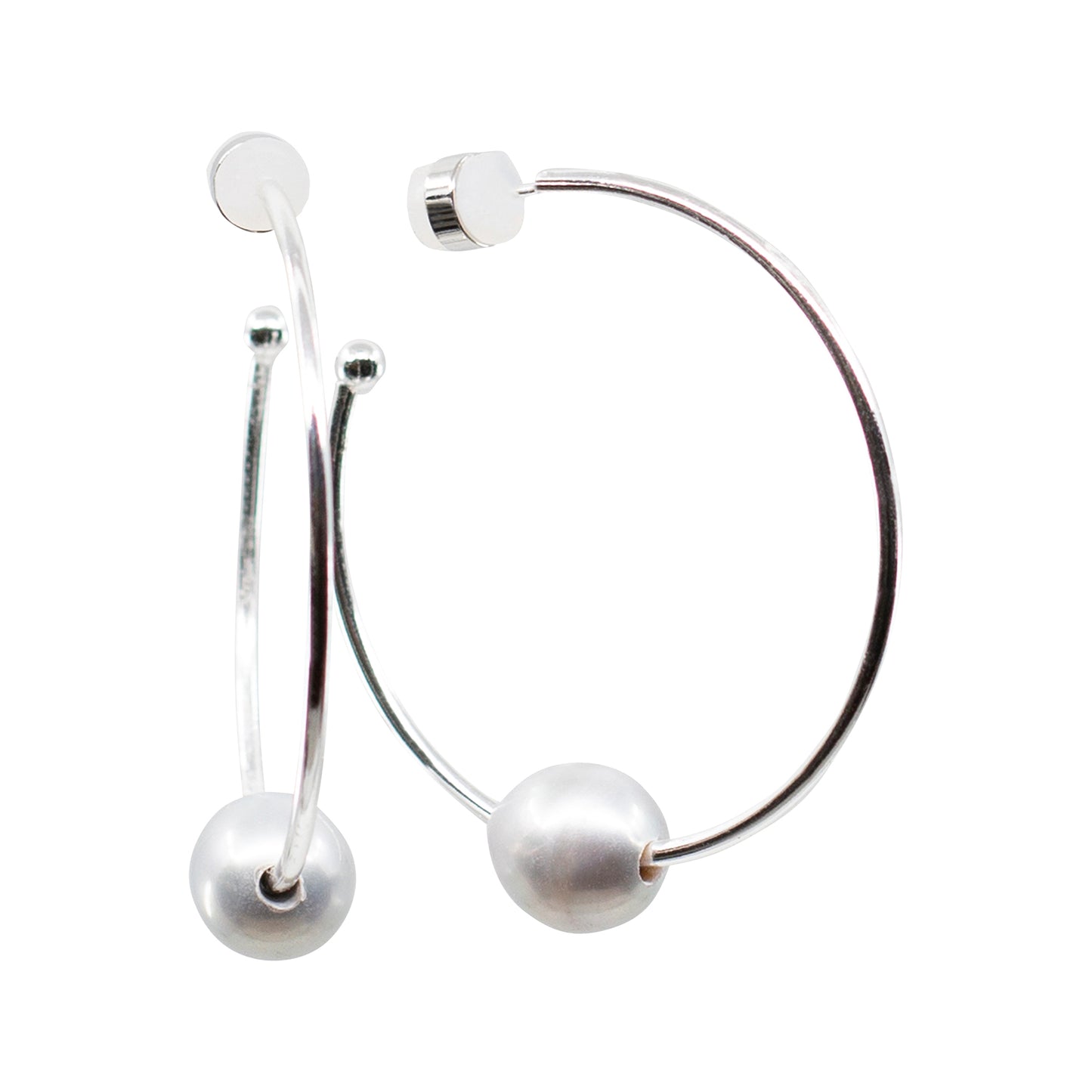 Alley - Freshwater Pearl Hoop Earrings