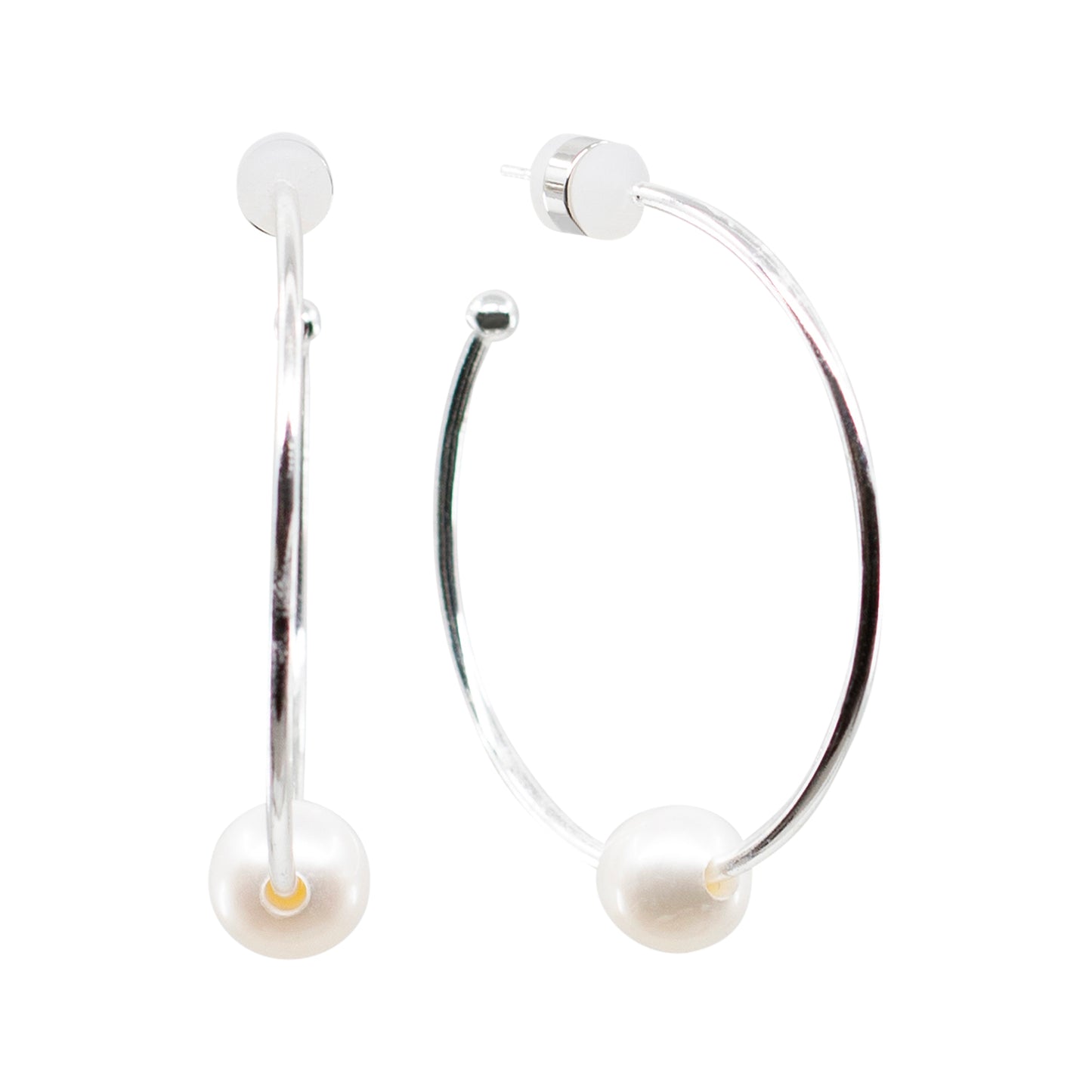 Alley - Freshwater Pearl Hoop Earrings