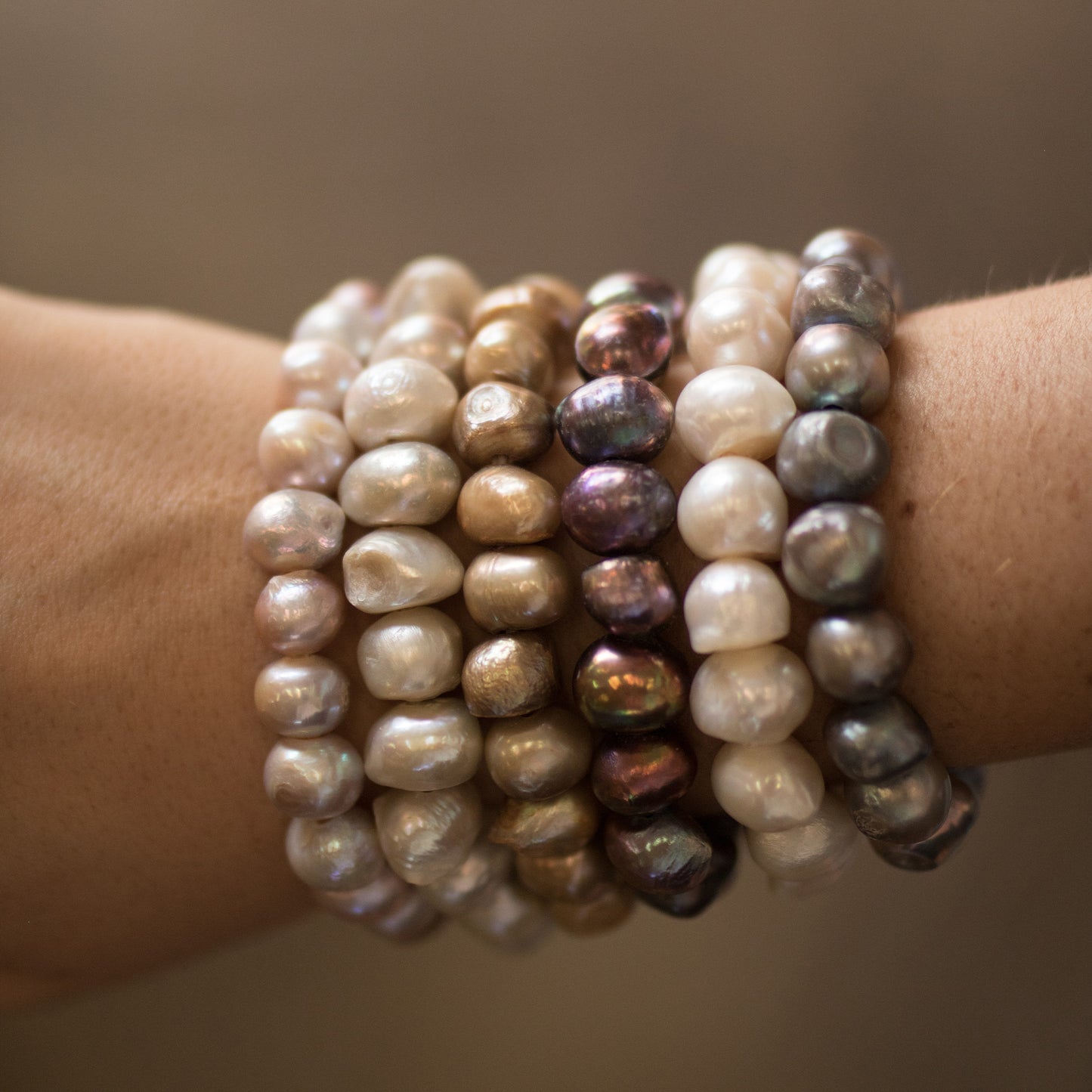 Euphrates - Freshwater Pearl Stretch Bracelet