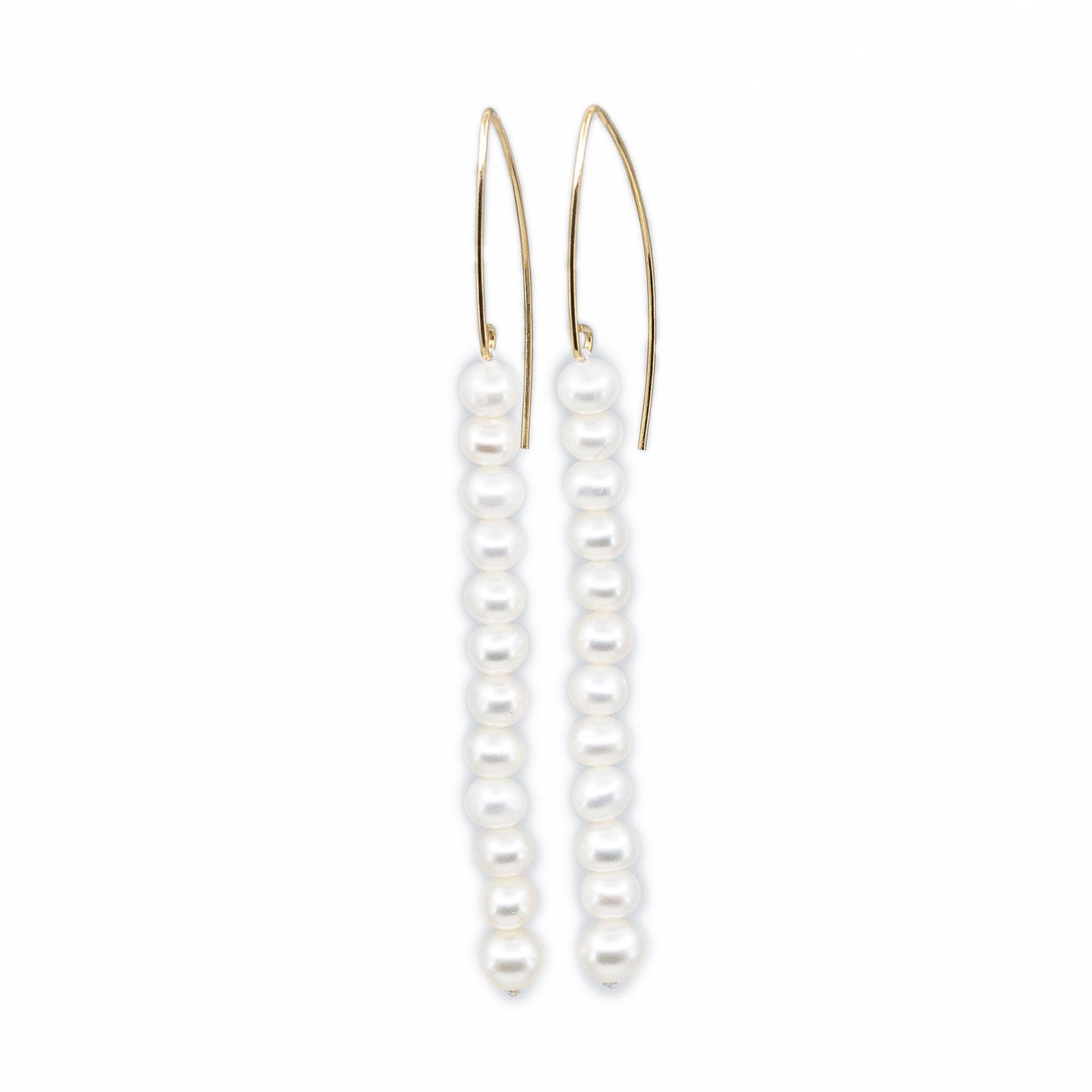 Anela - Gold-Tone Freshwater Pearl Drop Earrings