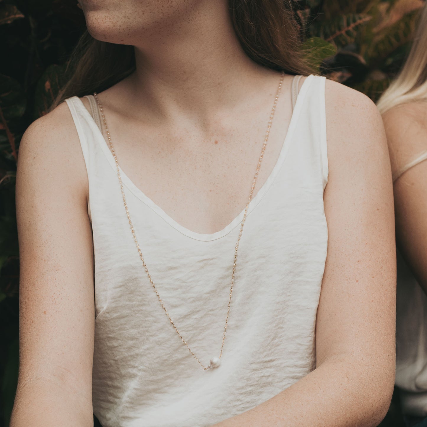 Kayleigh - Crystal and Freshwater Pearl Necklace