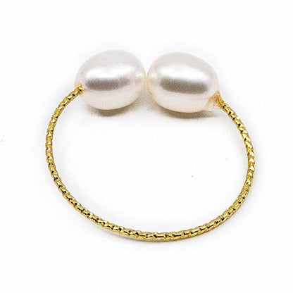 Layla - Petite Freshwater Pearl Adjustable Ring