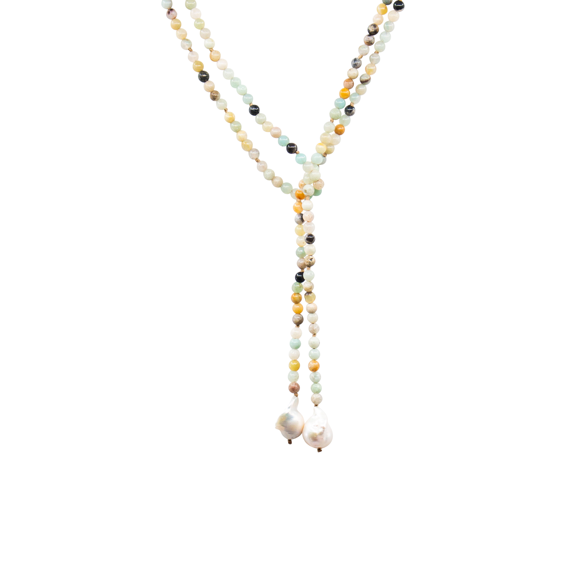 Fresh water pearl and Amazonite necklace. Fresh water pearl and Amazonite necklace.
