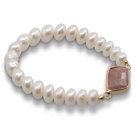 Rio - Freshwater Pearl Stretch Bracelet