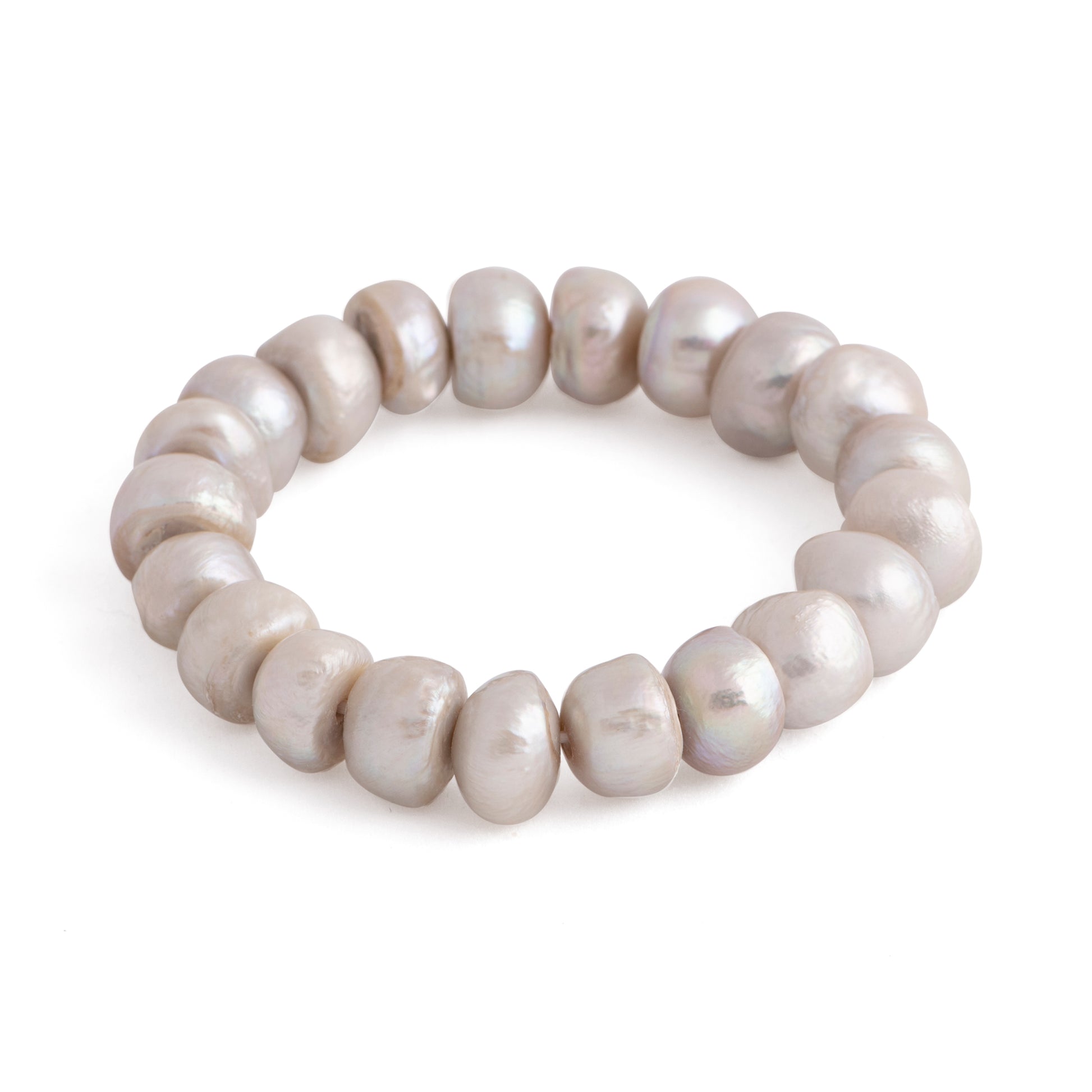 Euphrates - Freshwater pearl stretch bracelet (Champagne pearls)