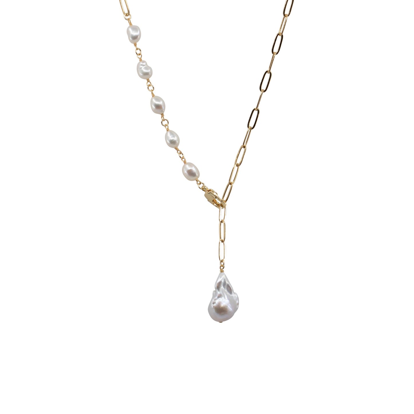 Amanda Necklace (White Pearl)