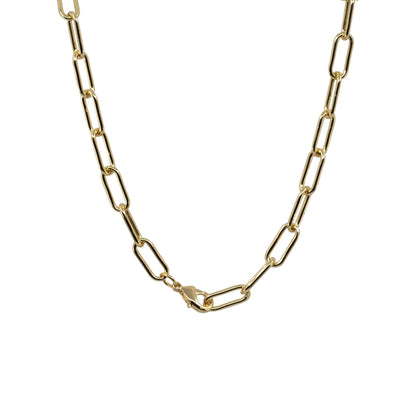 Ann - Short Paperclip Freshwater Pearl Necklace