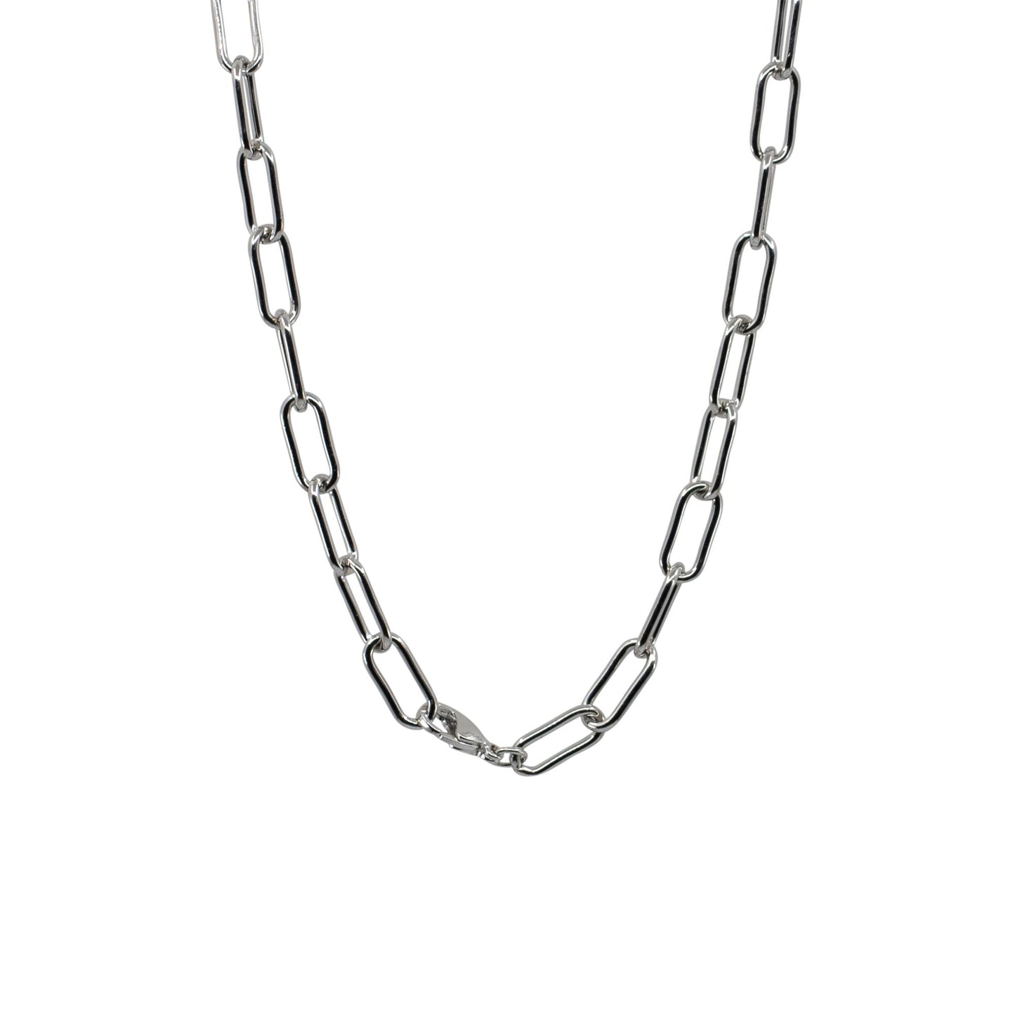 Ann - Short Paperclip Freshwater Pearl Necklace