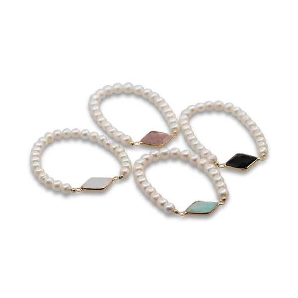 Rio - Freshwater Pearl Stretch Bracelet