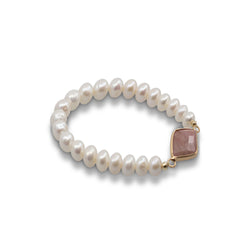 Rio - Freshwater Pearl Stretch Bracelet