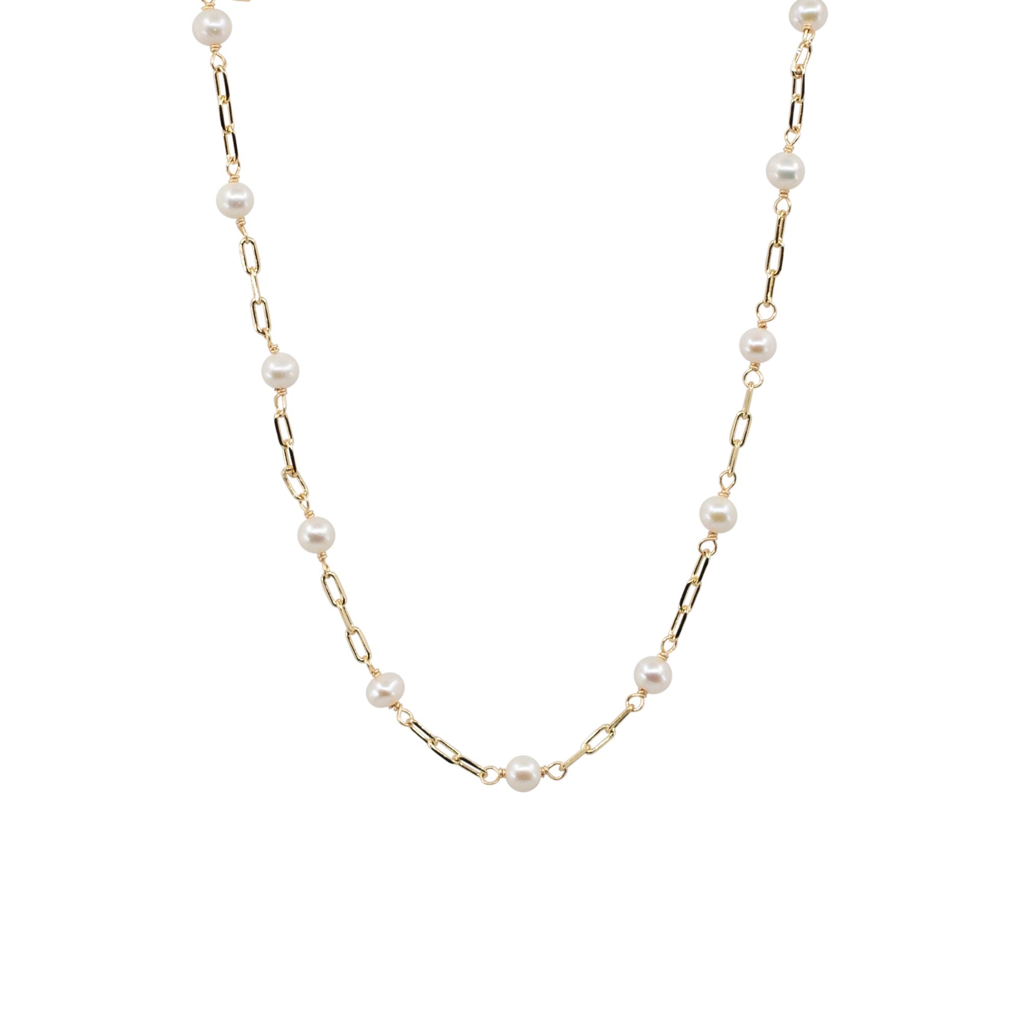 Double layer natural fresh water pearl necklace | Qi Fine Teas