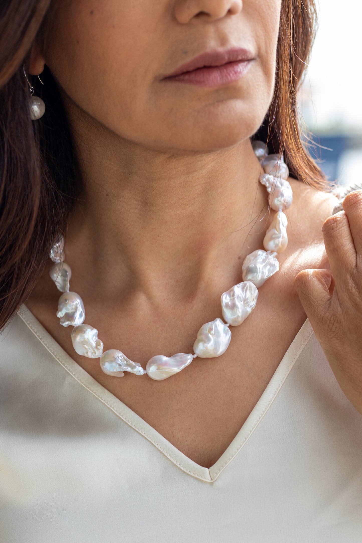 Jennifer - All Baroque Freshwater Pearl Necklace