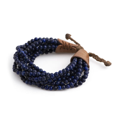 Scotia - Multi strand stone bracelet (Lapis)