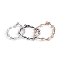 Rhine - String freshwater pearl bracelet (All 3 colors)
