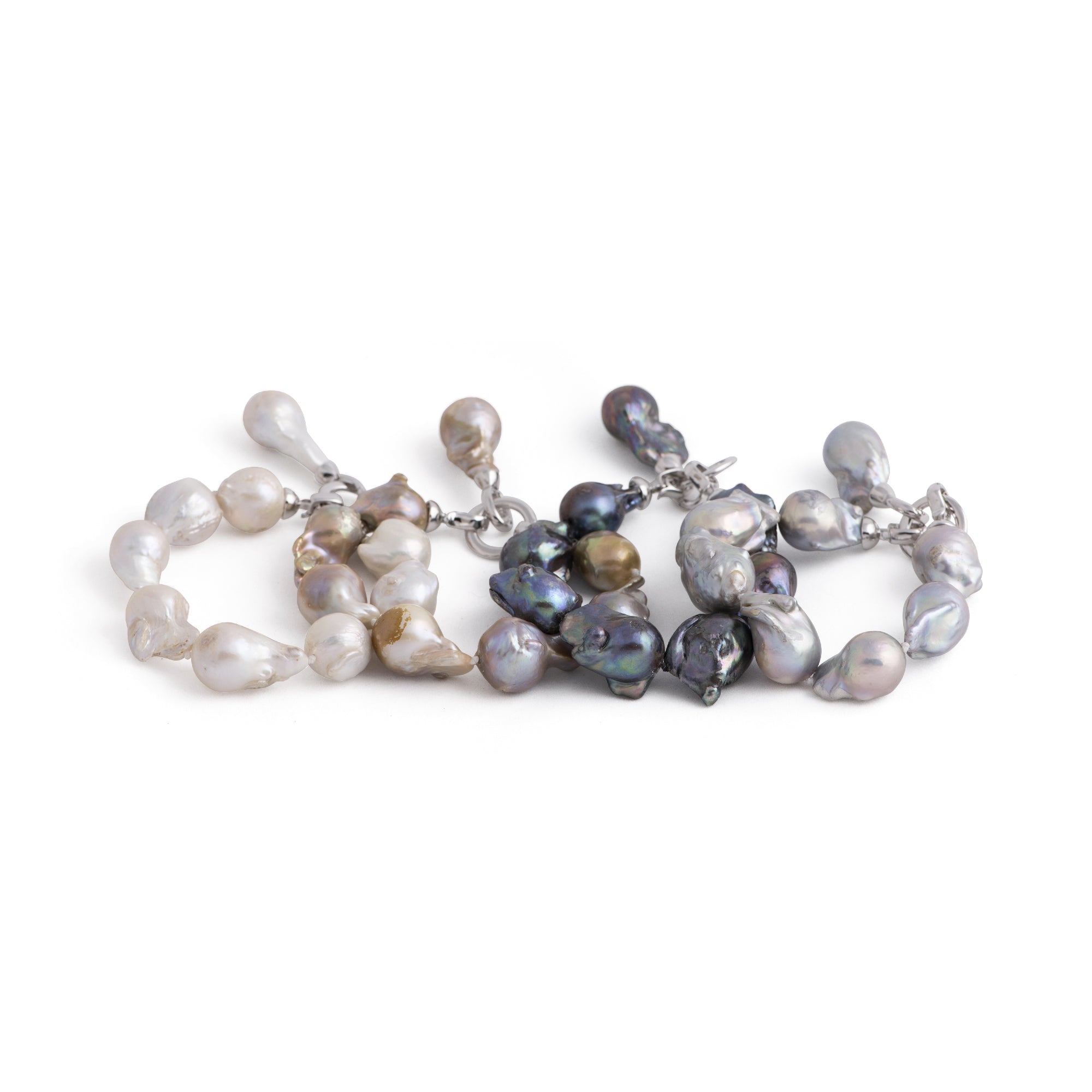 3 strand pearl 14ky fancy clasp bracelet — Vintage Jewelers & Gifts, LLC.