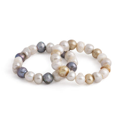 Pacific - Freshwater pearl stretch bracelet (Both colors)