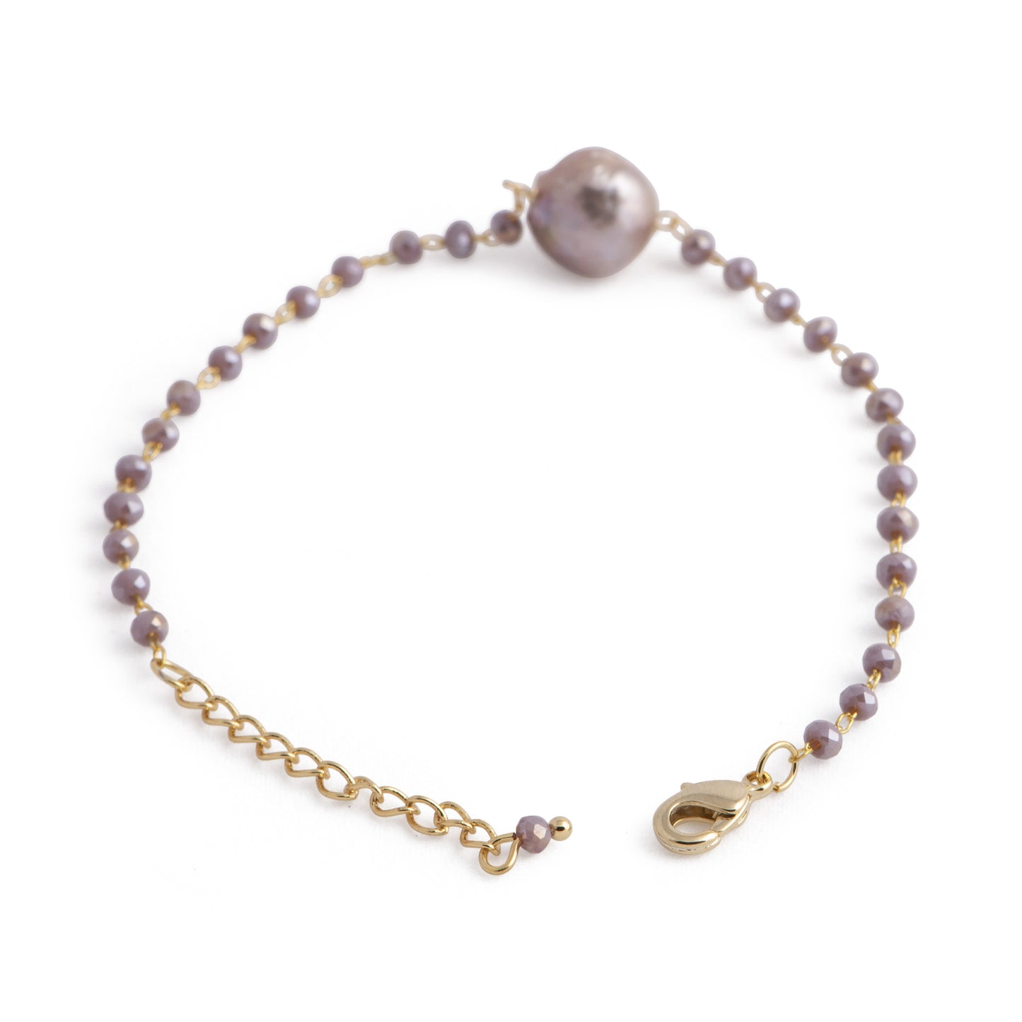 Hudson - Freshwater pearl and crystal bracelet (Clasp)
