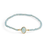 Lena - Crystal stretch bracelet (Blue tone)