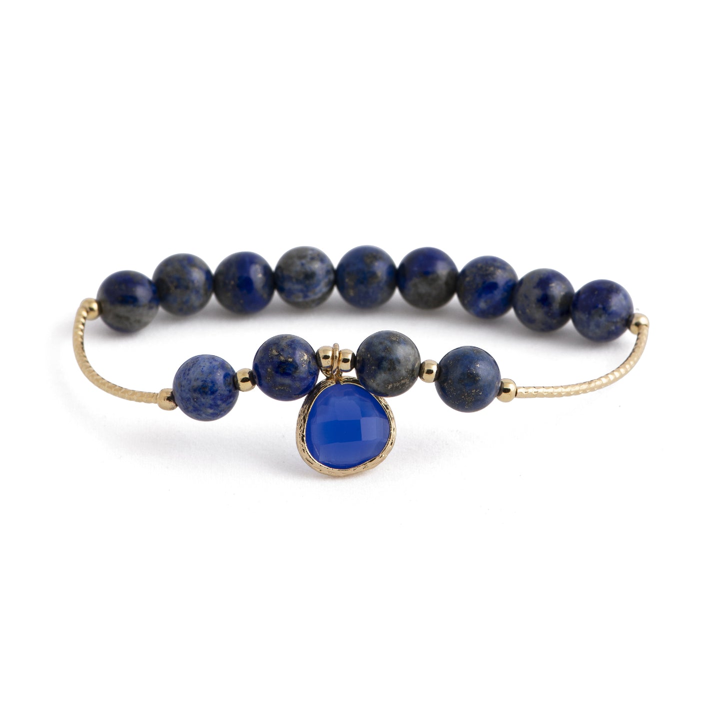 Timor - Stone bead bracelet (Blue tone)