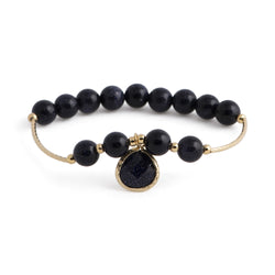 Timor - Stone bead bracelet (Black tone #2)