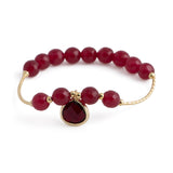 Timor - Stone bead bracelet (Red tone #2)