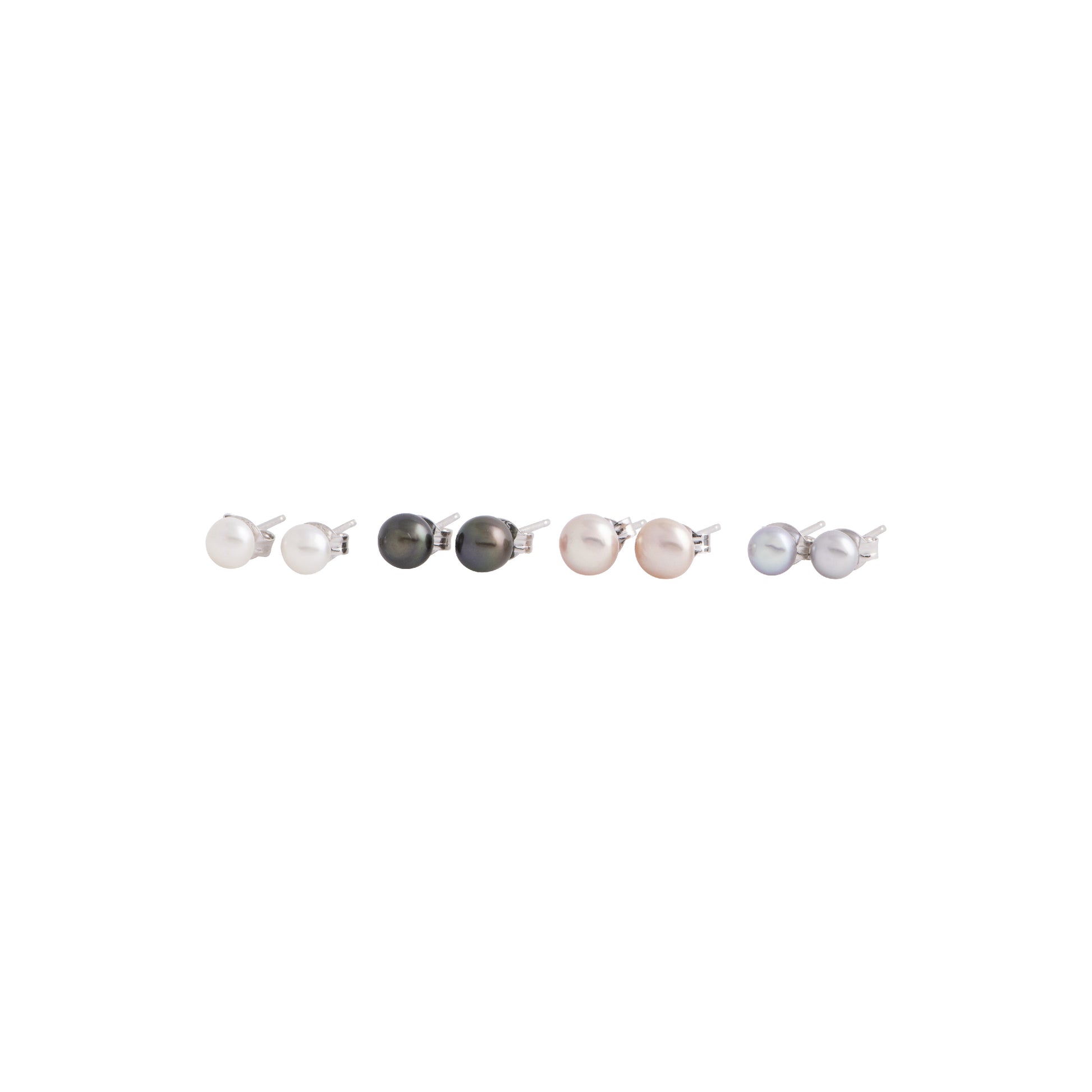 Alika - Small (5mm) pearl nickle-free earrings (All 4 colors)