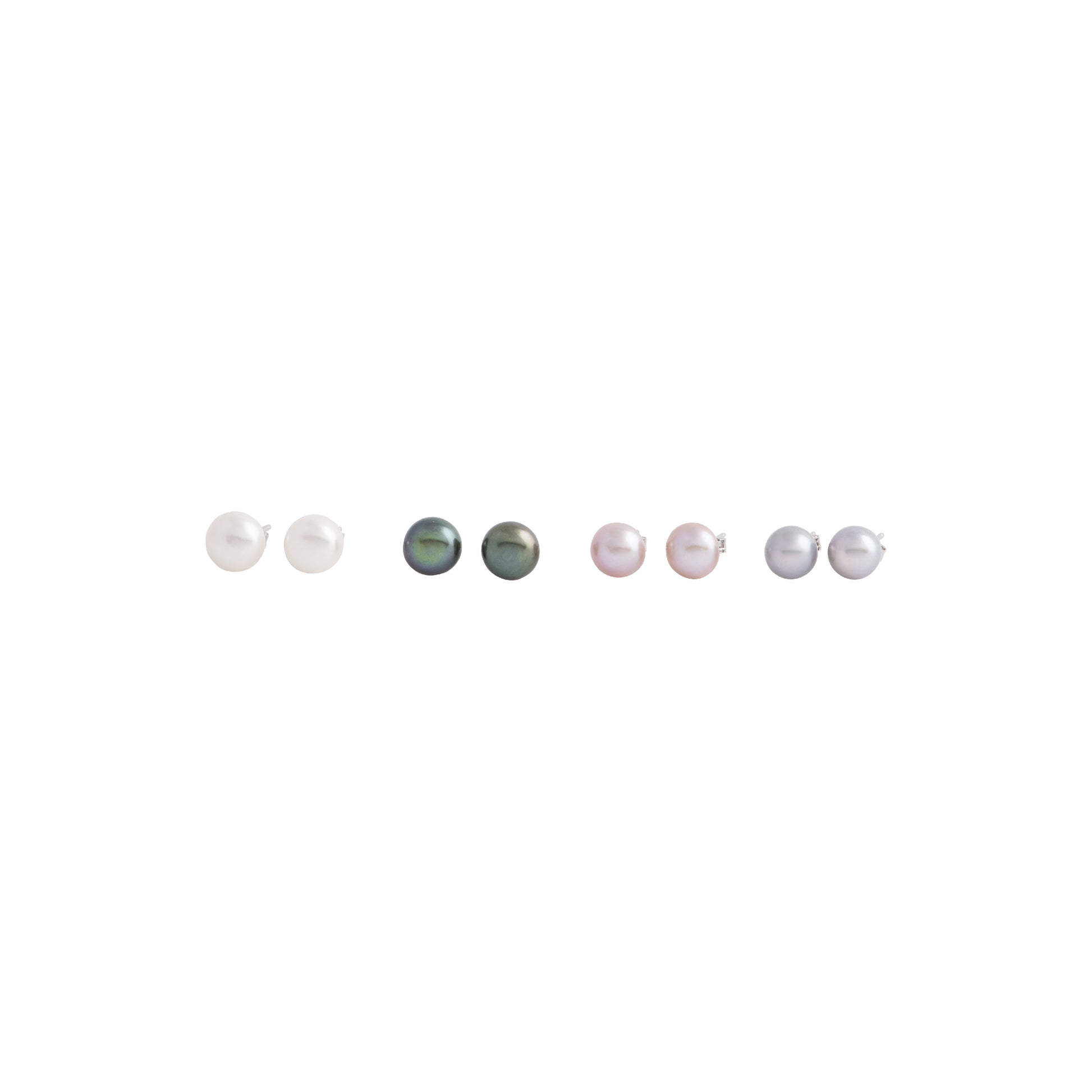 Amaya - Medium (8mm) pearl nickle-free earrings (All 4 colors)