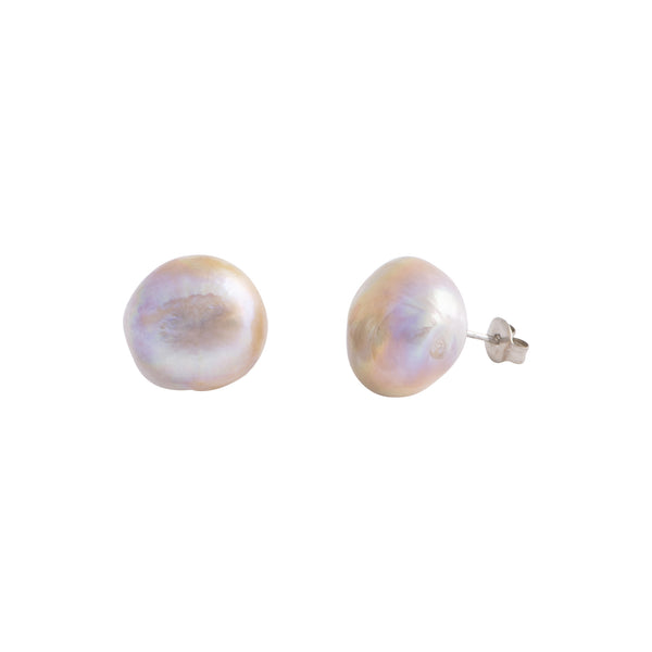 Elara - Large (12 - 15mm) pearl nickle-free earrings (Natural pearls)