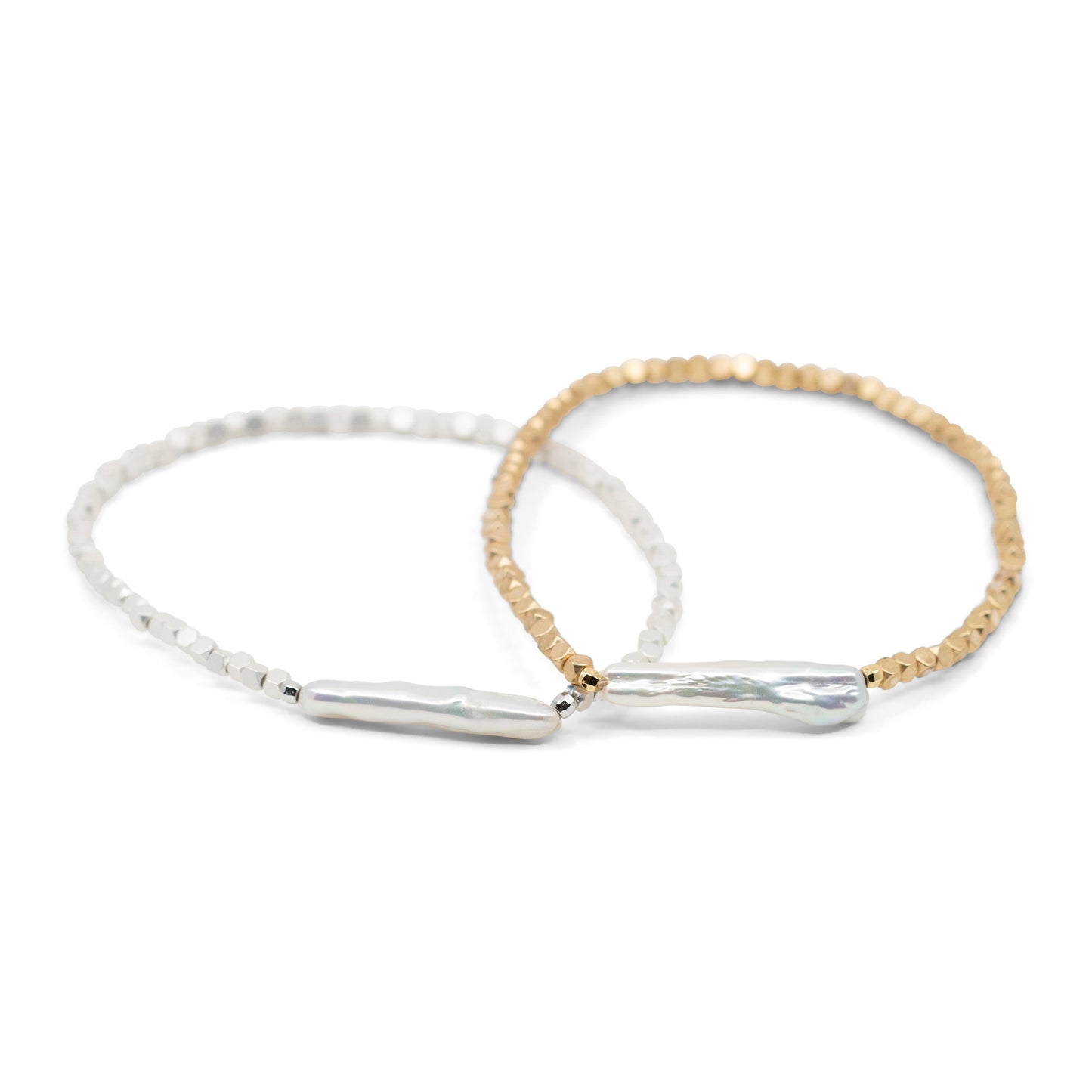 Dawes - Bead and Freshwater Stick Pearl Stretch Bracelet