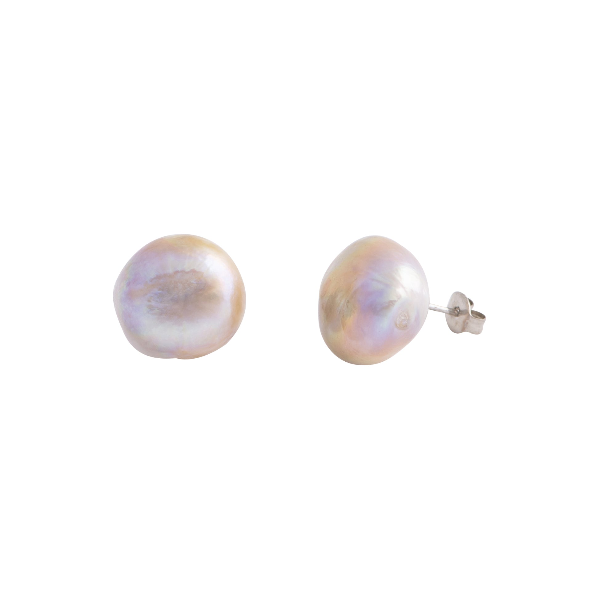 Elara - Large (12 - 15mm) pearl nickle-free earrings (Natural pearls)