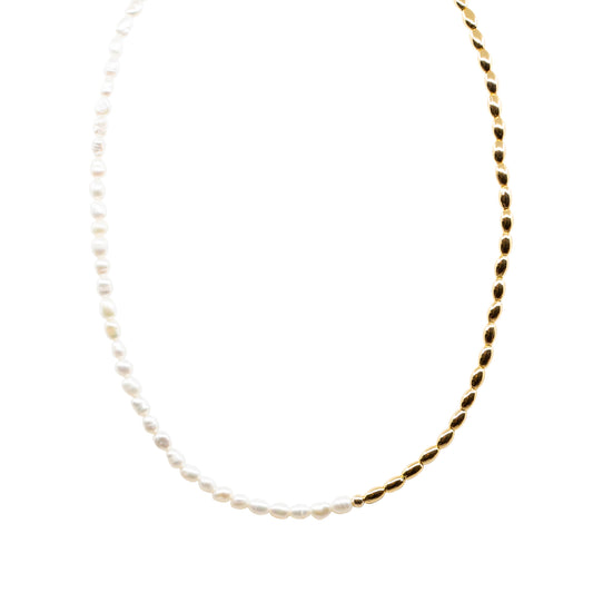 Gloria - Gold-Tone and Freshwater Pearl Necklace