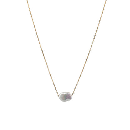 SISGEM 14K Gold Pearl Necklace For Women - 16"-18" Cultured Freshwater Pearl Choker, Gift For Mom, Wife