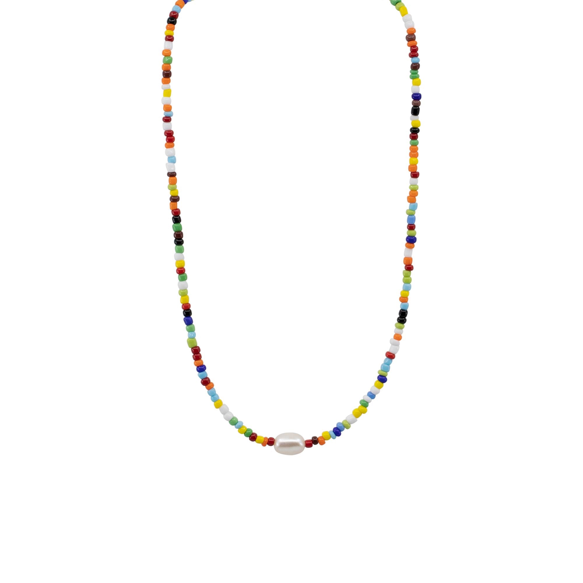 Jenny - Seed Bead and Freshwater Pearl Necklace – The Freshwater