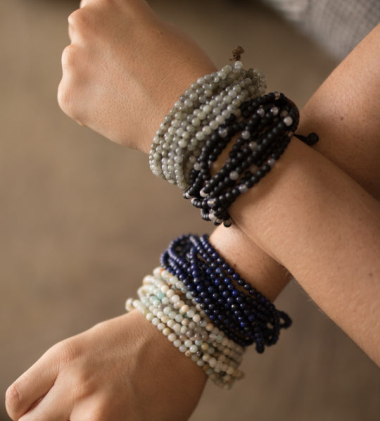Scotia - Multi strand stone bracelet (Wrist)