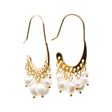 Mahea - Gold-Tone and Freshwater Pearl Earrings