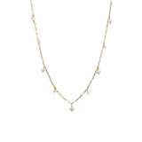 Sandy - Long Gold-Tone Petite Paperclip Freshwater Pearl Necklace