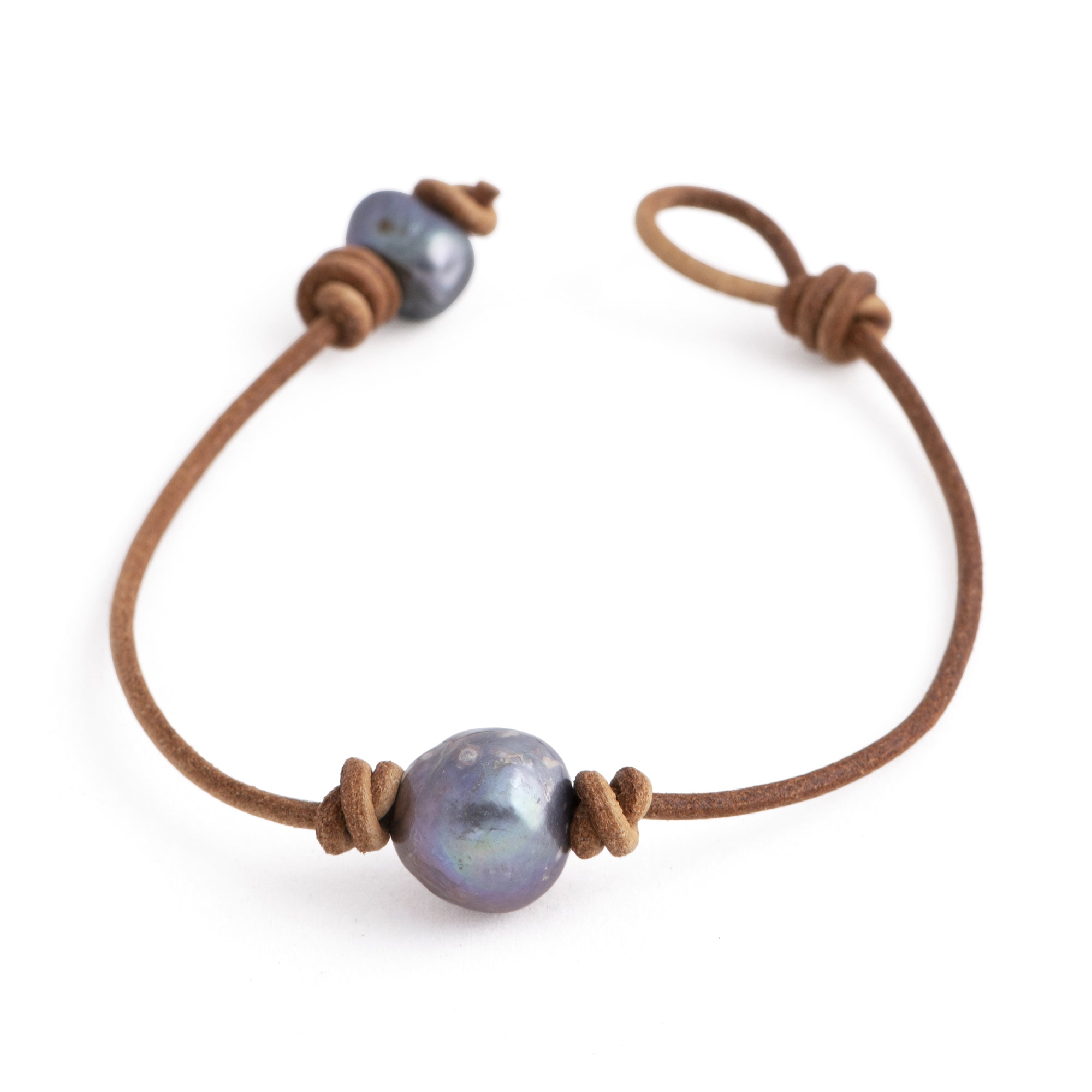 M*M様 『希少』Single pearl leather bracelet 2 M*M様 『希少』Single